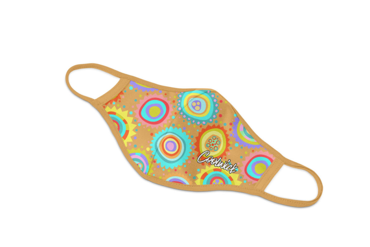 Coral Sky Dye Sublimated Coolwick Mask - Image 2