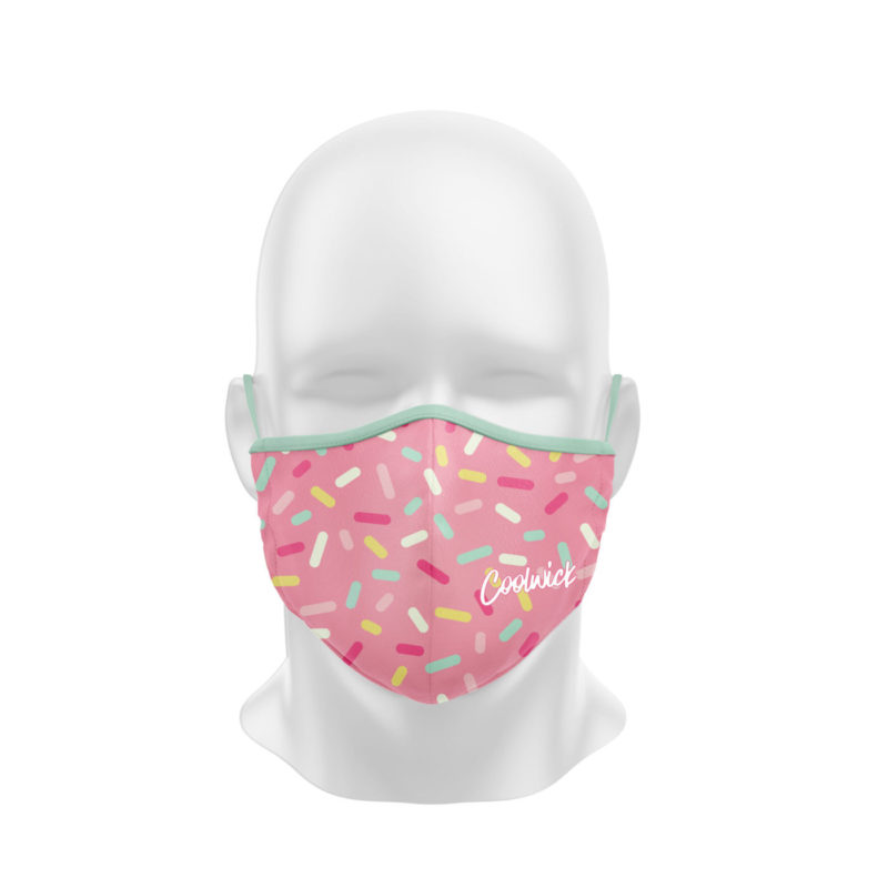 Cupcake Sprinkles Dye Sublimated Coolwick Mask