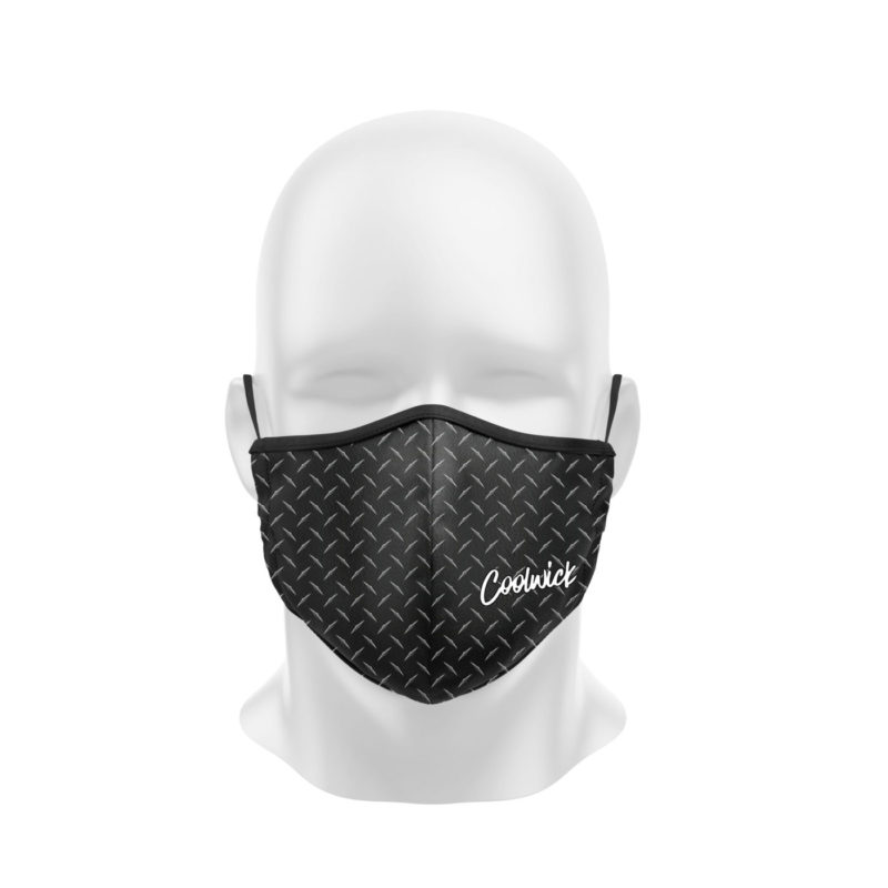 Diamond Plate Dye Sublimated Coolwick Mask