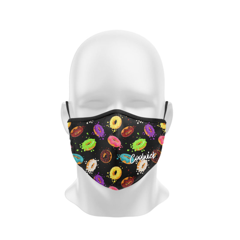 Doughnut Explosion Dye Sublimated Coolwick Mask