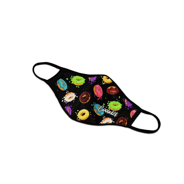 Doughnut Explosion Dye Sublimated Coolwick Mask - Image 2