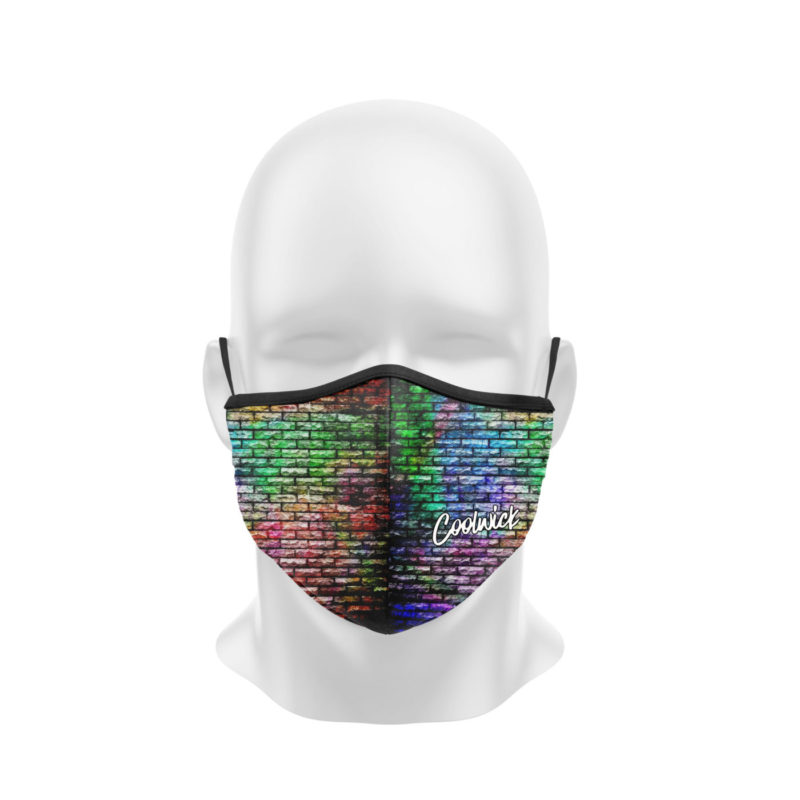 Graffiti Wall Dye Sublimated Coolwick Mask