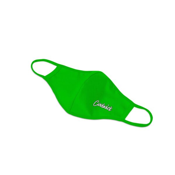 Green Dye Sublimated Coolwick Mask - Image 2