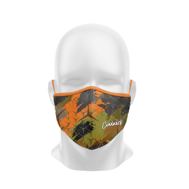 Grunge Camo Dye Sublimated Coolwick Mask