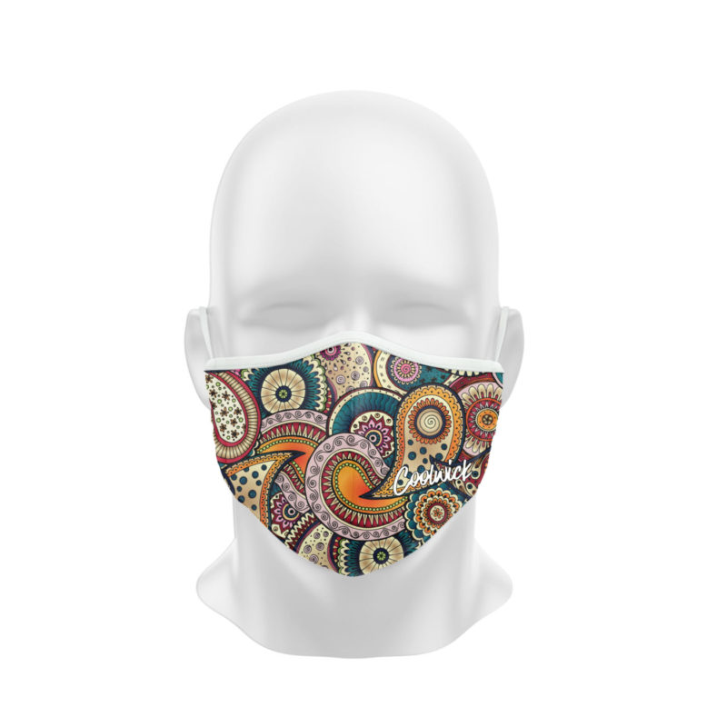 Juniper Paisley Dye Sublimated Coolwick Mask