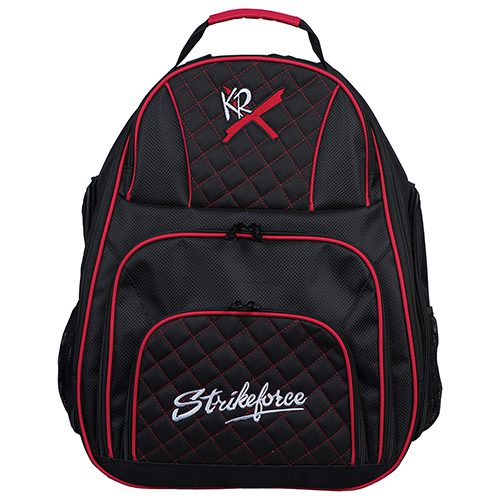 KR Deuce Backpack Black Red 2 Ball Bowling Bag