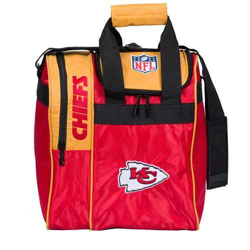 KR NFL 1 Ball Tote Kansas City Chiefs Bowling Bag