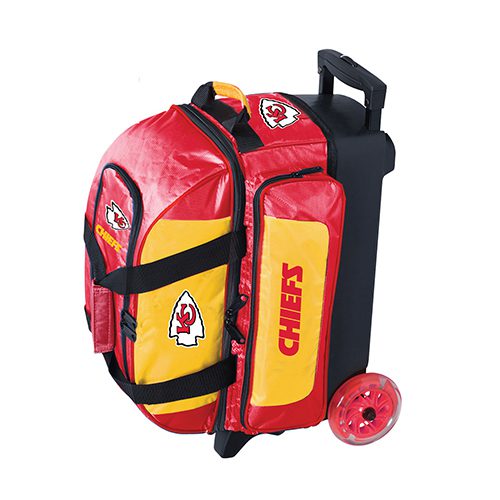 KR NFL 2 Ball Double Roller Kansas City Chiefs Bowling Bag