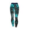 Teal Honeycomb CoolWick Women's Leggings - Image 2