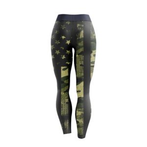 Alternative view of Camoflauge Flag CoolWick Women's Leggings