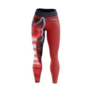 Electric Red Tornado CoolWick Women's Leggings