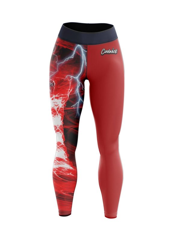 Electric Red Tornado CoolWick Women's Leggings