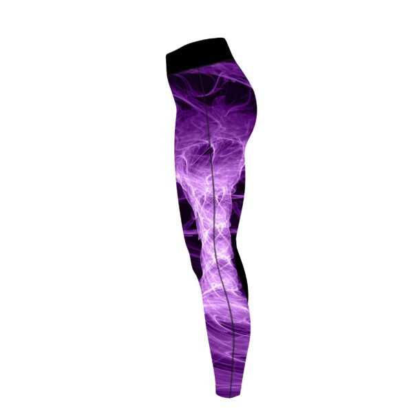 Purple Electric Tornado CoolWick Women's Leggings - Image 3