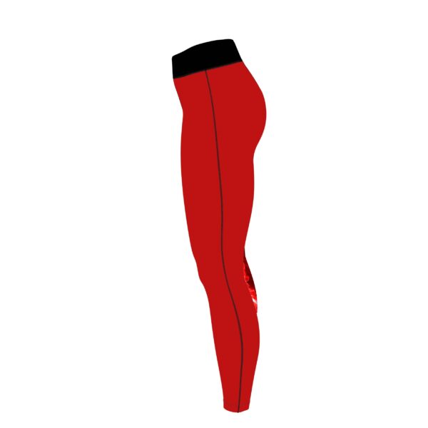Electric Red Tornado CoolWick Women's Leggings - Image 3