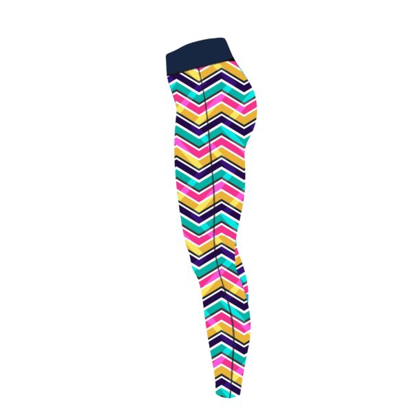 Zig Zag Around CoolWick Women's Leggings - Image 3