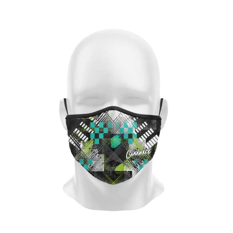 Lime Cowabunga Dye Sublimated Coolwick Mask