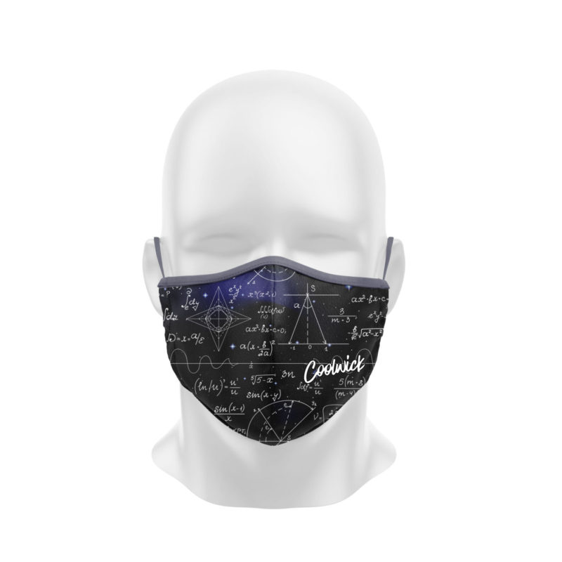 Mathematical Formula Dye Sublimated Coolwick Mask