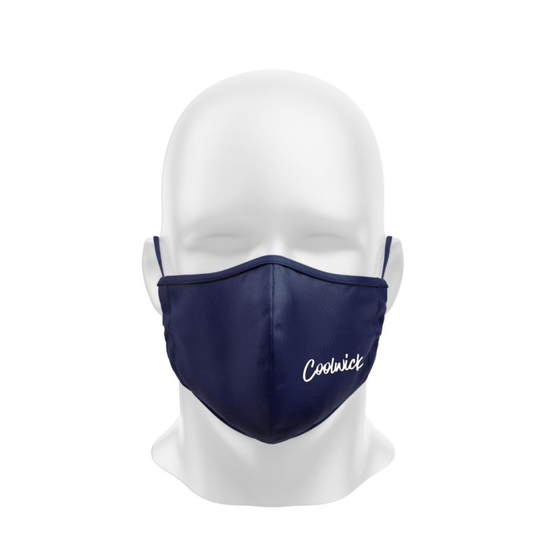 Navy Blue Dye Sublimated Coolwick Mask