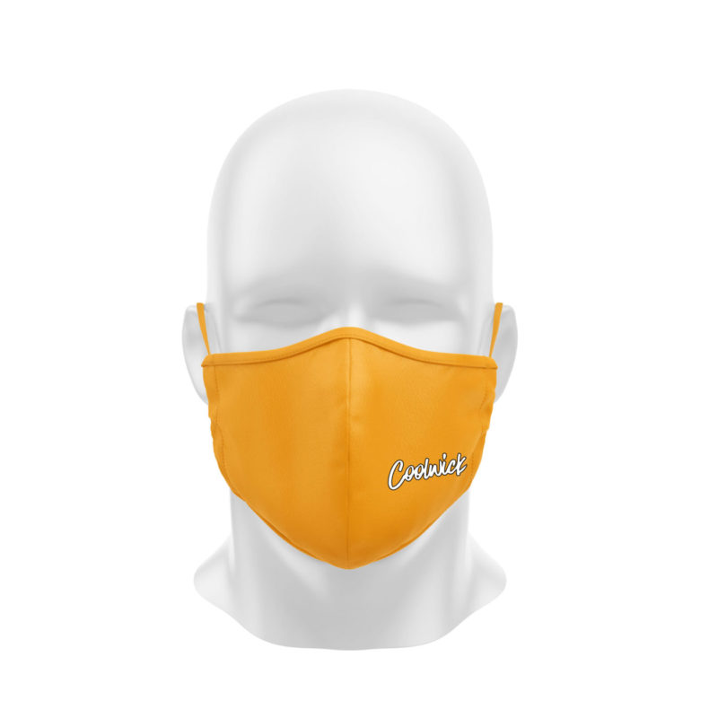 Orange Dye Sublimated Coolwick Mask