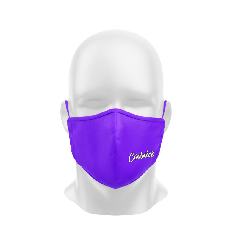 Purple Dye Sublimated Coolwick Mask