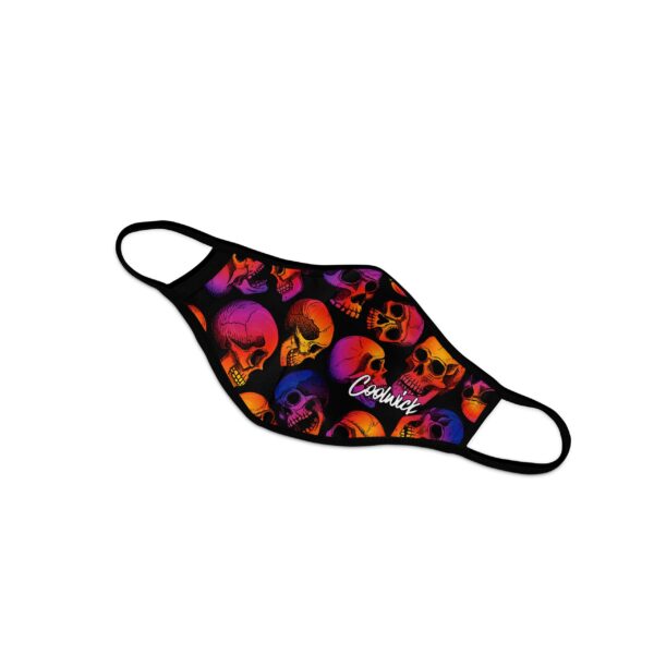 Rainbow Skulls Dye Sublimated Coolwick Mask - Image 2