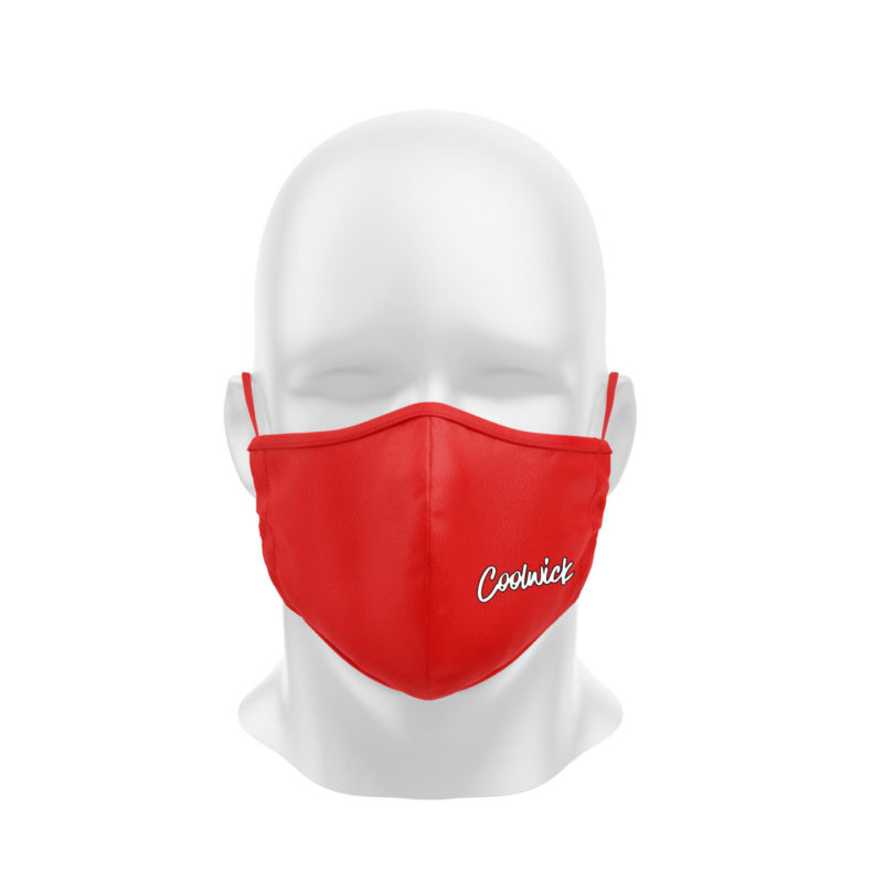 Red Dye Sublimated Coolwick Mask