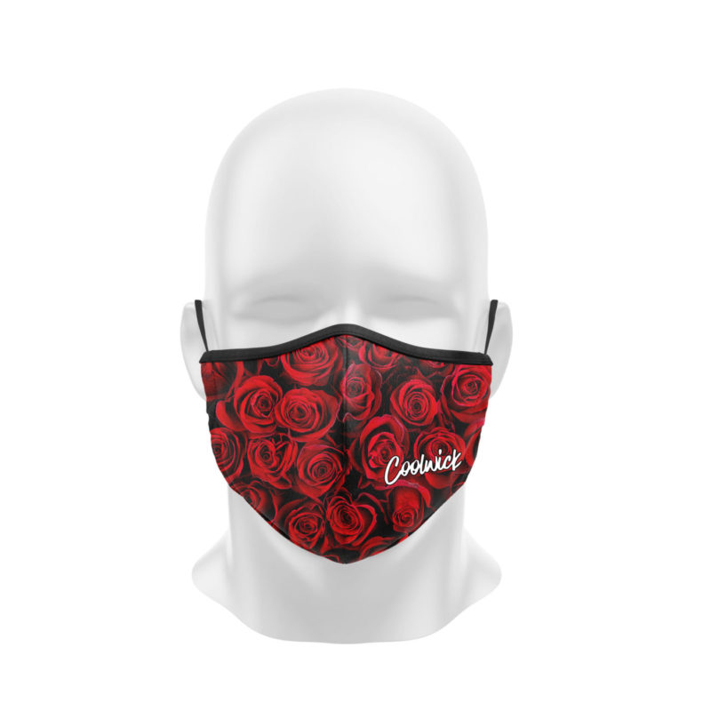 Rose Garden Dye Sublimated Coolwick Mask