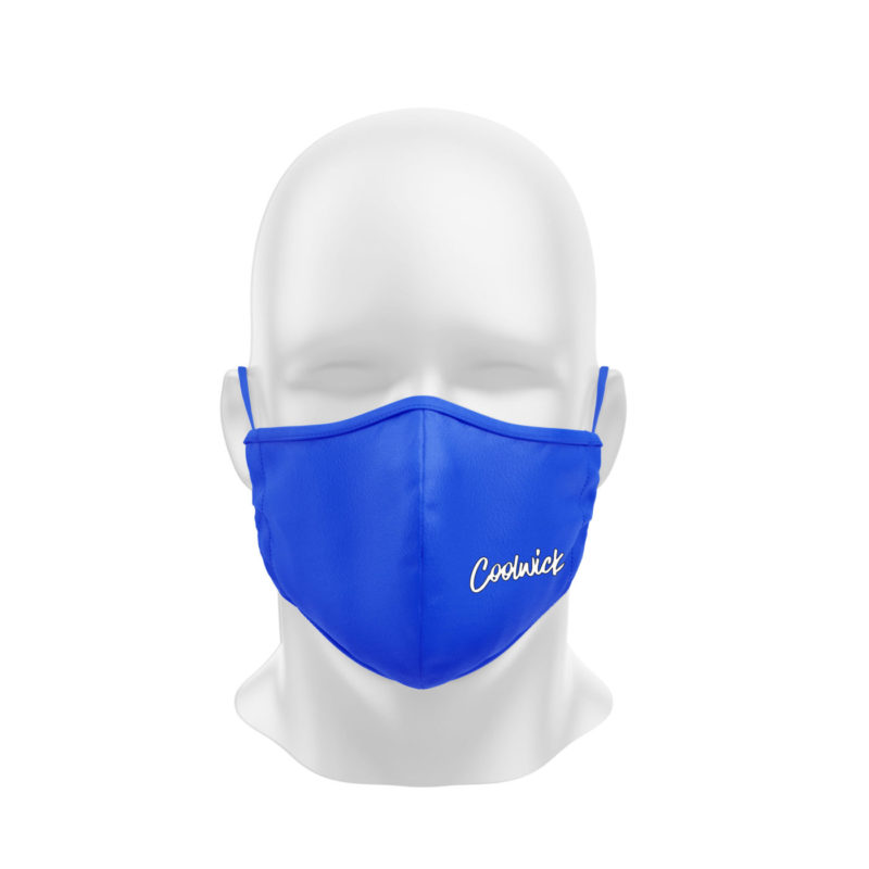 Royal Blue Dye Sublimated Coolwick Mask