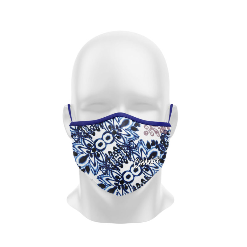 Royal Shibori Dye Sublimated Coolwick Mask