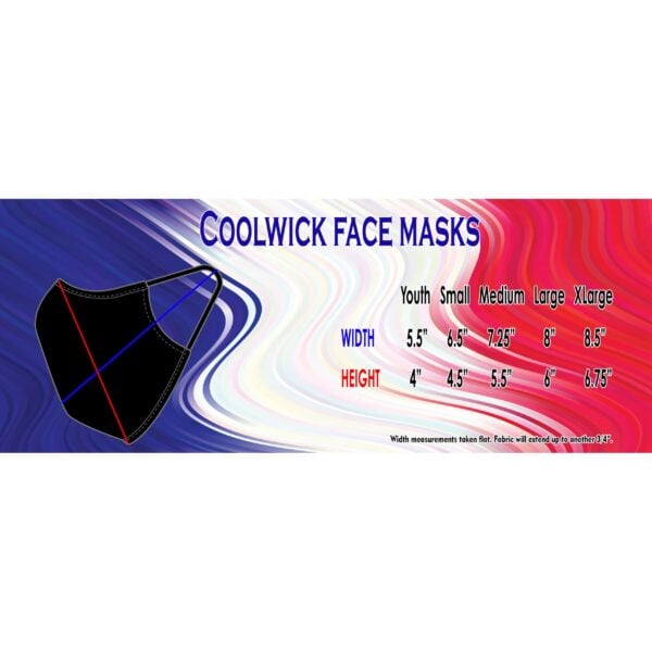 Starburst Dye Sublimated Coolwick Mask - Image 3