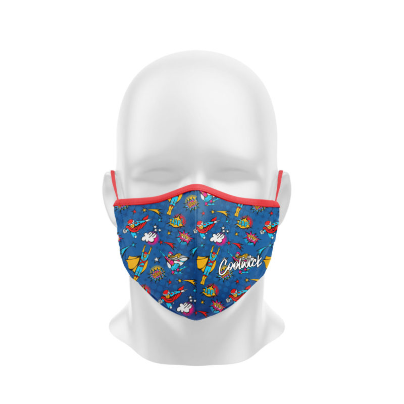 Superheroes Dye Sublimated Coolwick Mask