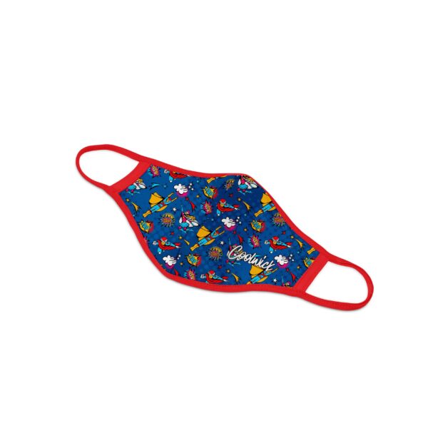 Superheroes Dye Sublimated Coolwick Mask - Image 2