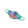 Teal Mandala Dye Sublimated Coolwick Mask - Image 2