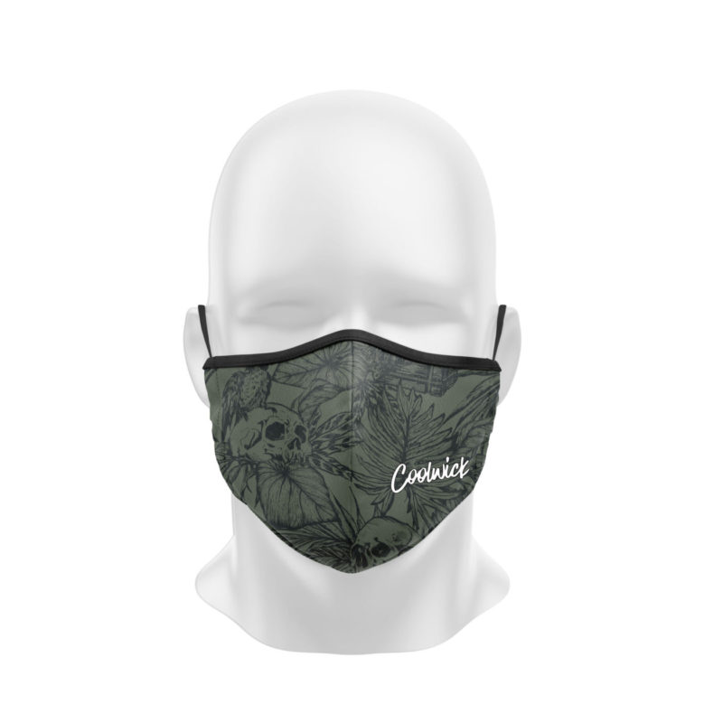 Tropical Skulls Dye Sublimated Coolwick Mask
