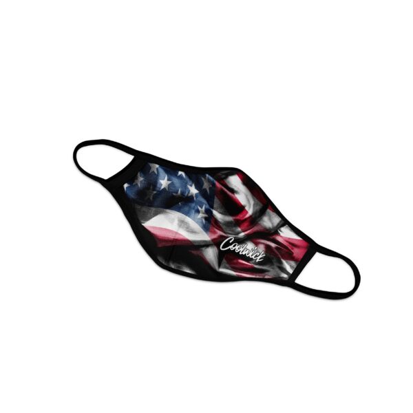 USA Distressed Dye Sublimated Coolwick Mask - Image 2