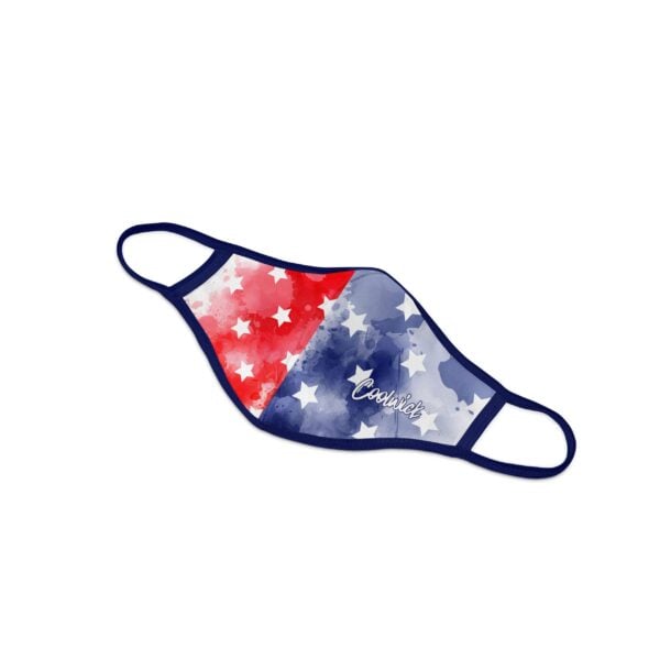USA Stars Dye Sublimated Coolwick Mask - Image 2