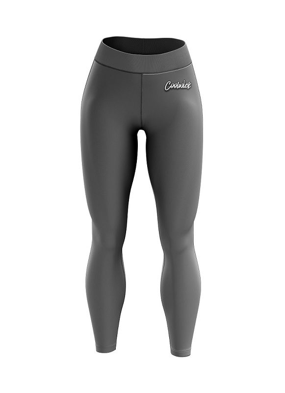 Solid Black CoolWick Women's Leggings