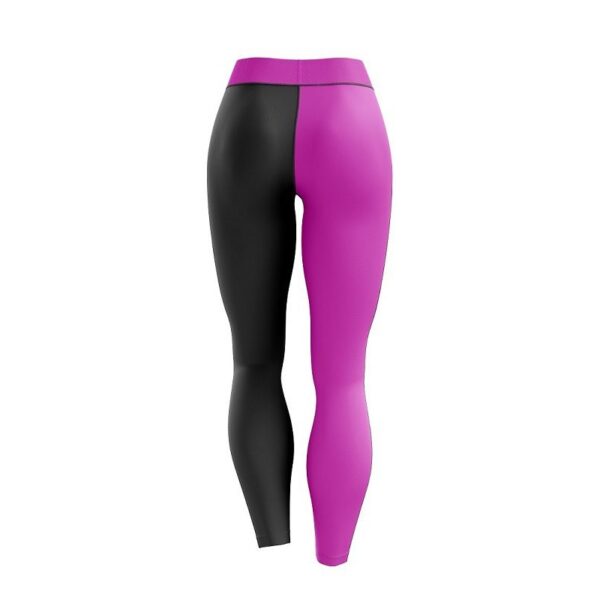 Purple Split CoolWick Women's Leggings - Image 2