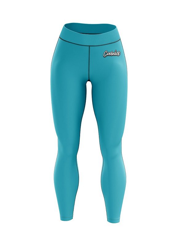 Teal Heaven CoolWick Women's Leggings