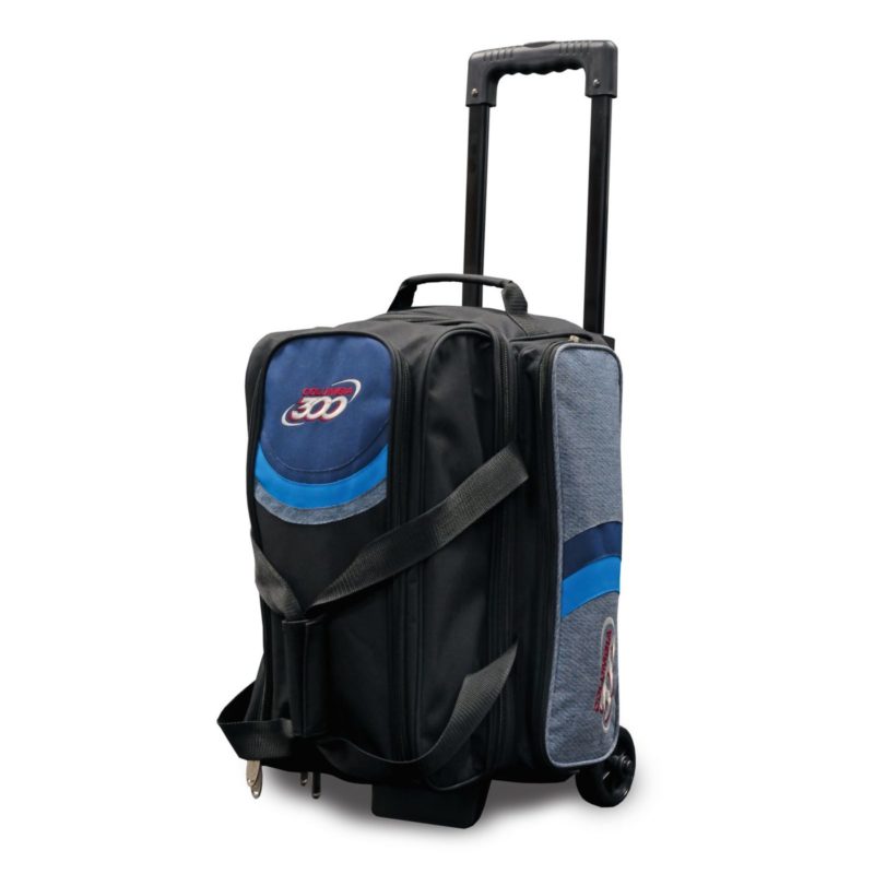 Image of Columbia 300 Boss Double 2 Ball Roller Blue Bowling Bag