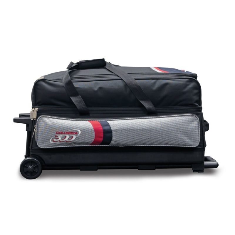 Columbia 300 Boss Triple 3 Ball Roller Red Bowling Bag - Image 3