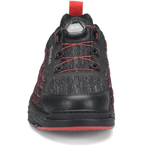 Dexter Mens THE C9 Knit BOA Black Red Bowling Shoes + FREE SHIPPING - BowlersMart.com