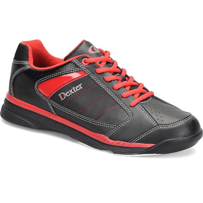 Image of Dexter Mens Ricky IV Black Red Bowling Shoes