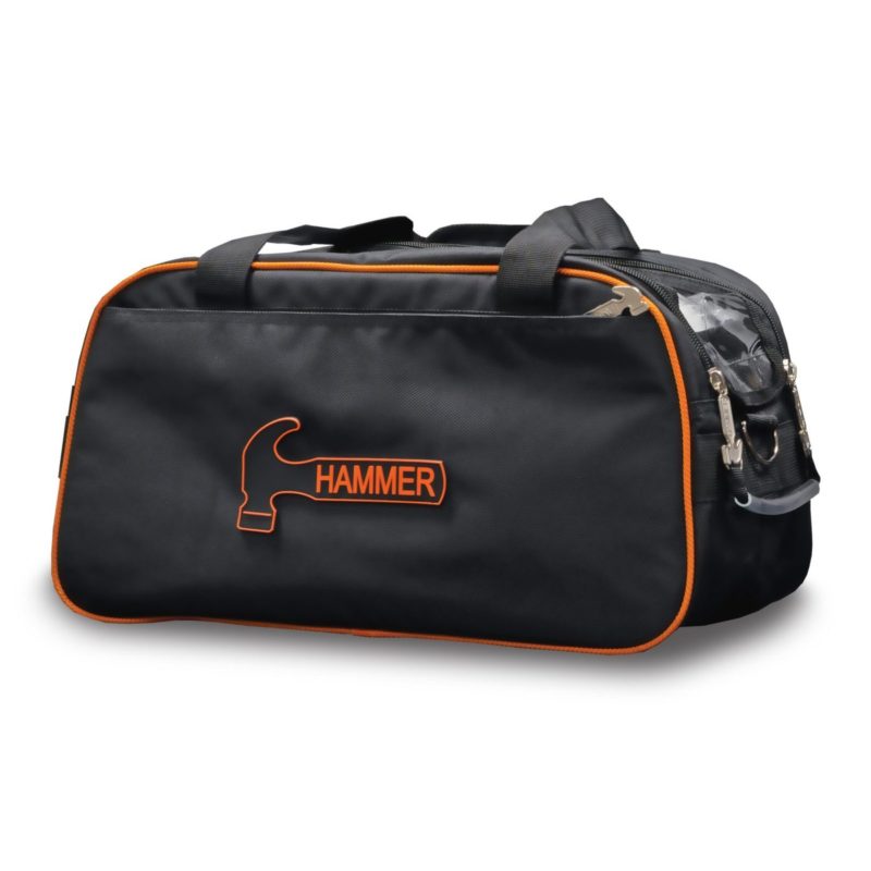 Hammer Premium Orange Black Double Tote 2 Ball Bowling Bag