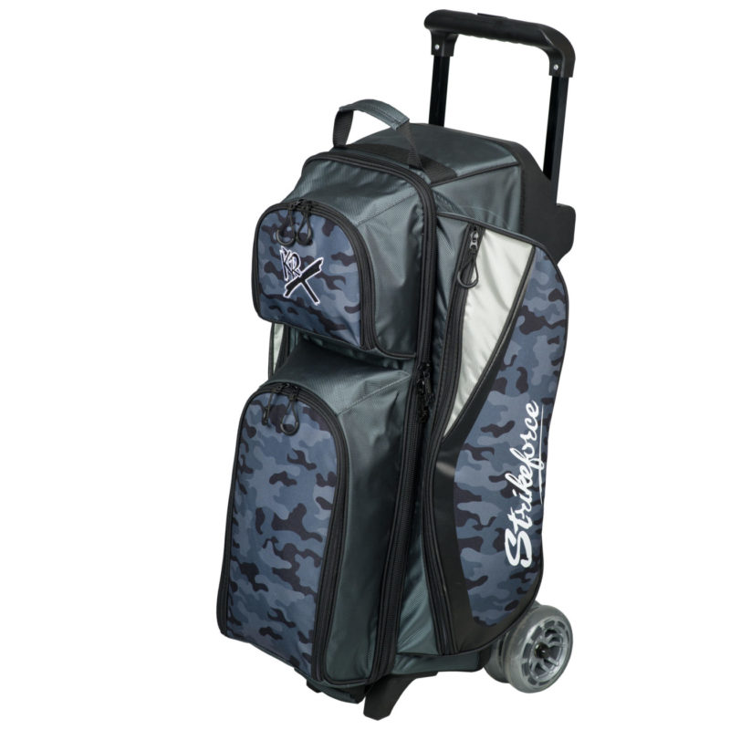KR Strikeforce Drive 3 Ball Triple Roller Grey Camo Bowling Bag