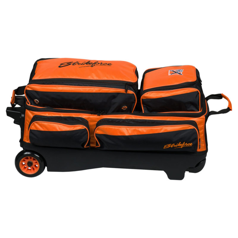 KR Strikeforce Konvoy 3 Ball Triple Roller Black Orange Bowling Bag - Image 2