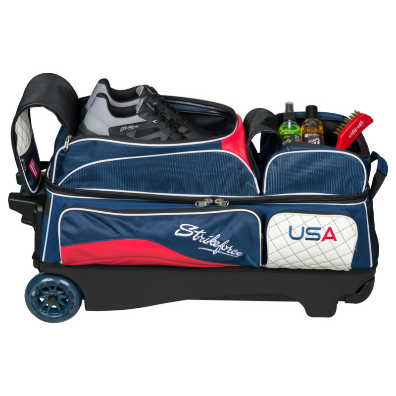 KR Strikeforce Royal Flush 3 Ball Triple Roller USA Bowling Bag - Image 3