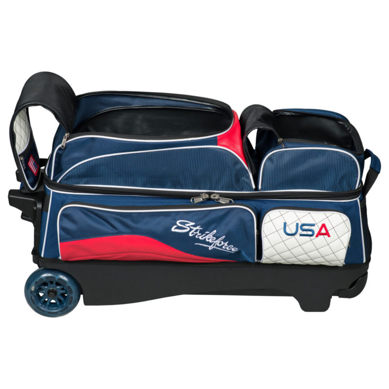KR Strikeforce Royal Flush 3 Ball Triple Roller USA Bowling Bag - Image 4