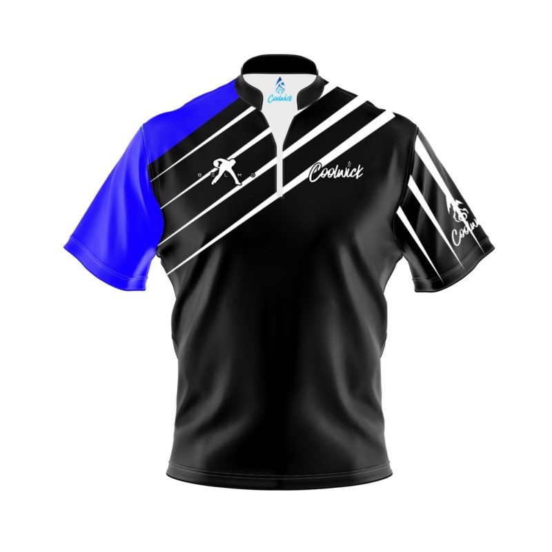 Belmo Winner Quick Ship CoolWick Sash Zip Bowling Jersey