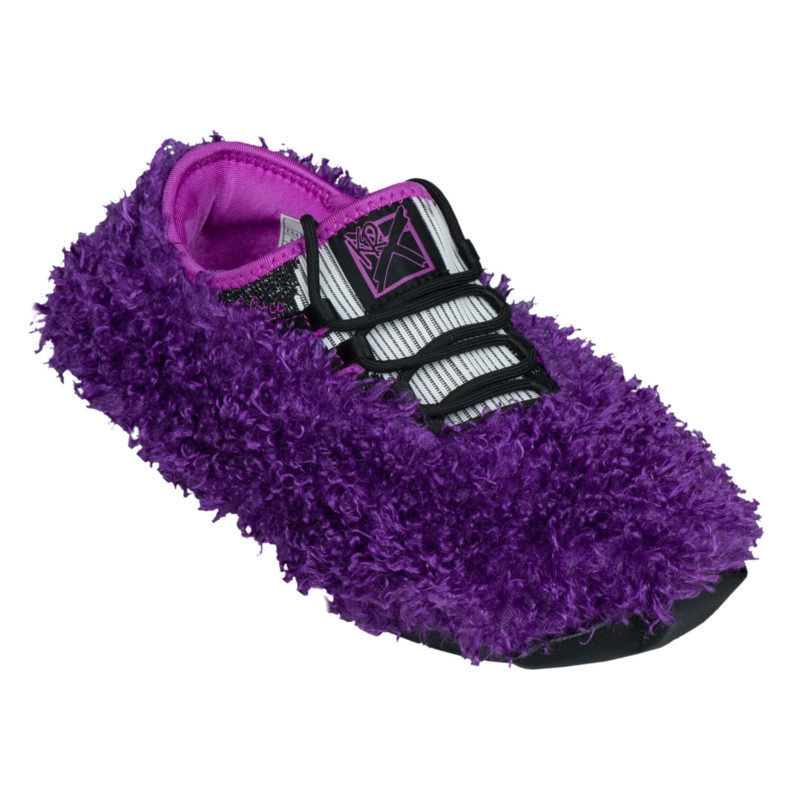 KR Strikeforce Bowling Fuzzy Shoe Cover Purple